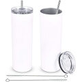 Blank Sublimation 20oz Stainless Steel Vacuum Travel Tumbler With PP Lid And Straw